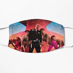 J Balvin Face Masks - J Balvin t-shirt, j Balvin fan art &amp; gear Flat Mask RB1504
