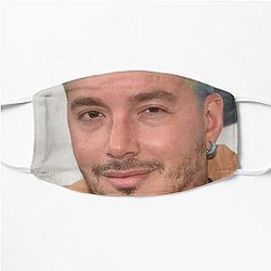 J Balvin Face Masks - J Balvin t-shirt, j Balvin fan art &amp; gear Flat Mask RB1504