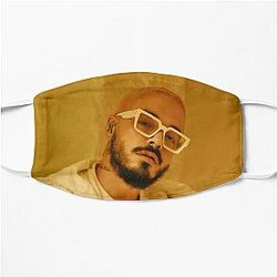 J Balvin Face Masks - J Balvin t-shirt, j Balvin fan art &amp; gear Flat Mask RB1504