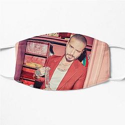 J Balvin Face Masks - J Balvin t-shirt, j Balvin fan art &amp; gear Flat Mask RB1504