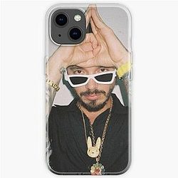 J Balvin Cases - J BALVIN Oasis Gold Chains iPhone Soft Case RB1504