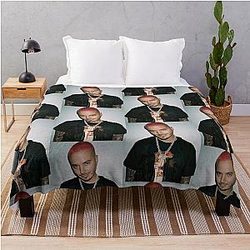 J Balvin Blanket - J Balvin t-shirt, j Balvin fan art &amp; gear Throw Blanket RB1504