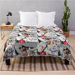 J Balvin Blanket - J Balvin t-shirt, j Balvin fan art &amp; gear Throw Blanket RB1504