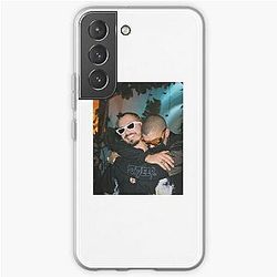 J Balvin Cases - Bad Bunny and J Balvin Hugging Samsung Galaxy Soft Case RB1504