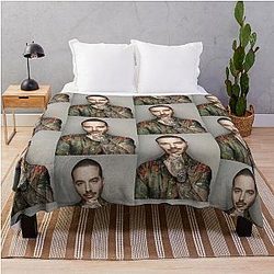 J Balvin Blanket - J Balvin t-shirt, j Balvin fan art &amp; gear Throw Blanket RB1504