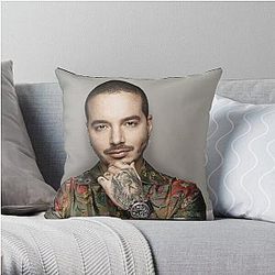 J Balvin Pillows - J Balvin t-shirt, j Balvin fan art &amp; gear Throw Pillow RB1504