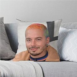 J Balvin Pillows - J Balvin t-shirt, j Balvin fan art &amp; gear Throw Pillow RB1504