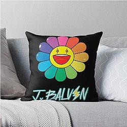 J Balvin Pillows - Arco J Balvin (Jeismary Rivera) Throw Pillow RB1504