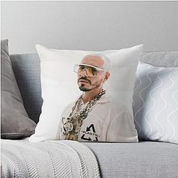 J Balvin Pillows - J Balvin t-shirt, j Balvin fan art &amp; gear Throw Pillow RB1504