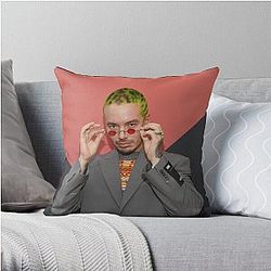 J Balvin Pillows - J Balvin t-shirt, j Balvin fan art &amp; gear Throw Pillow RB1504