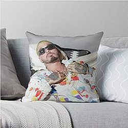 J Balvin Pillows - J Balvin t-shirt, j Balvin fan art &amp; gear Throw Pillow RB1504