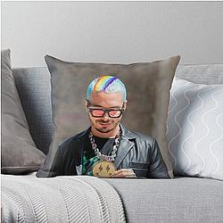 J Balvin Pillows - J Balvin t-shirt, j Balvin fan art &amp; gear Throw Pillow RB1504