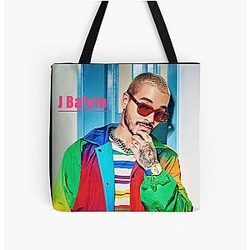J Balvin Bags - J Balvin t-shirt, j Balvin fan art &amp; gear All Over Print Tote Bag RB1504