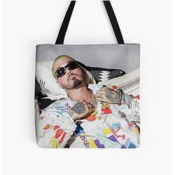 J Balvin Bags - J Balvin t-shirt, j Balvin fan art &amp; gear All Over Print Tote Bag RB1504