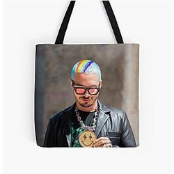 J Balvin Bags - J Balvin t-shirt, j Balvin fan art &amp; gear All Over Print Tote Bag RB1504