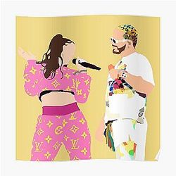 J Balvin Posters - Rosalía and J Balvin Poster RB1504