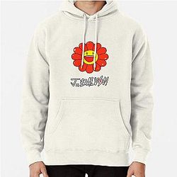J Balvin Hoodies - Rainbow  Red, Red- J Balvin (Jeismary Rivera) Pullover Hoodie RB1504