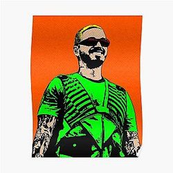 J Balvin Posters - J Balvin (Pop Art) Poster RB1504