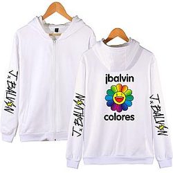 J BALVIN Oversized Zipper Hoodies AL2305