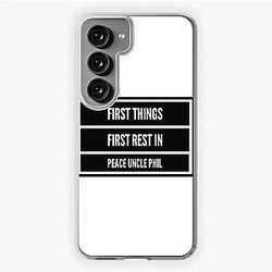 First Things First Rest in Peace Uncle Phil - J Cole  Samsung Galaxy Soft Case