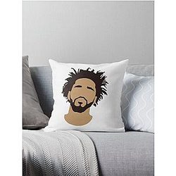 J Cole Silhouette Throw Pillow