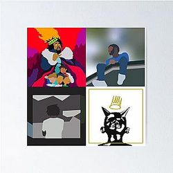 j cole minimal albums Poster