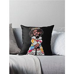 J Cole art Throw Pillow