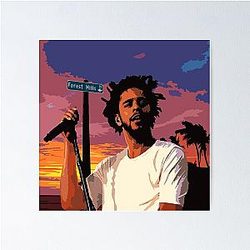 J Cole Forest Hills Drive Artwork Poster