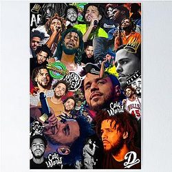 J Cole Collage Poster