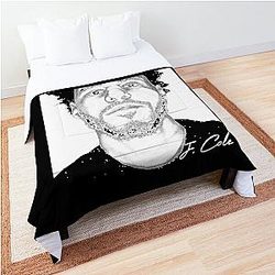 J Cole Art Portrait, J.Cole   Comforter