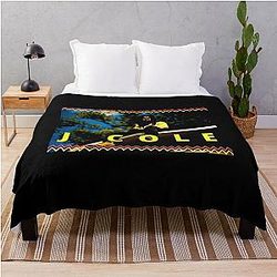 J Cole Forest Hills Throw Blanket