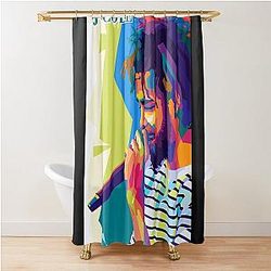 J cole Rapper Wpap Art Shower Curtain