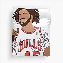 J Cole Performing Duvet Cover