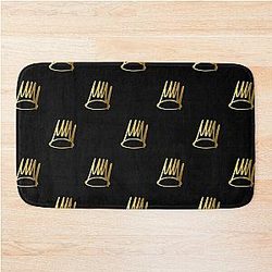 j cole gold crown Bath Mat