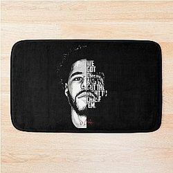 Black and white J Cole quote. (2) Bath Mat