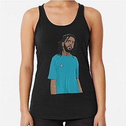 J Cole J Cole  Racerback Tank Top