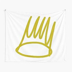 j cole born sinner crown Tapestry