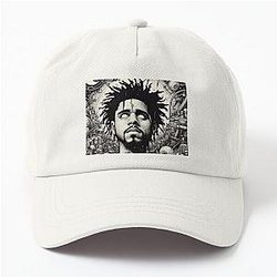 J cole artistic poster Dad Hat