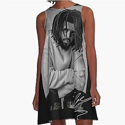 J.cole,  j-cole fan a A-Line Dress