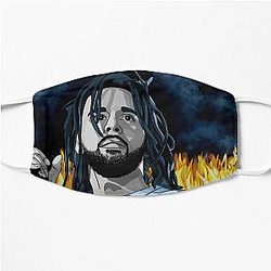 J Cole Portrait Flat Mask