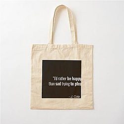 J cole quotes Cotton Tote Bag