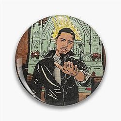 J Cole - Born Sinner Comic Book Parody Art Pin
