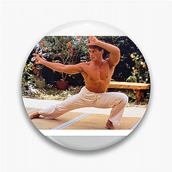 Jean-Claude Van Damme is known for his action films Jean Claude Van Damme Pins