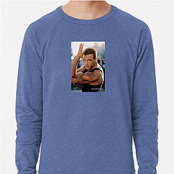 Jean-Claude Van Damme's breakout role was in Bloodsport Jean Claude Van Damme Sweatshirts