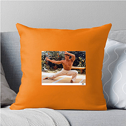 Jean-Claude Van Damme is known for his action films Jean Claude Van Damme Pillows Cover