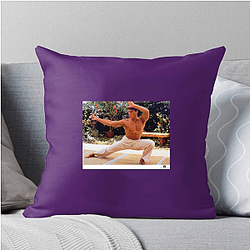 Jean-Claude Van Damme is known for his action films Jean Claude Van Damme Pillows Cover