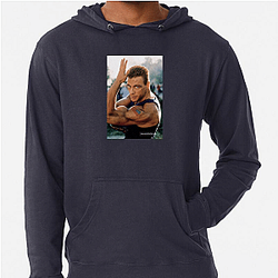Jean-Claude Van Damme's breakout role was in Bloodsport Jean Claude Van Damme Hoodies