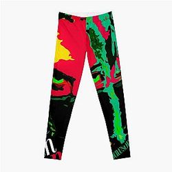 Jean Pixel Bath Leggings