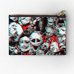 Chaos Now of Two Jean THREE Four Zipper Pouch