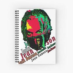 Jean Pixel Bath Spiral Notebook